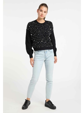 myMo Damen Pullover in Schwarz