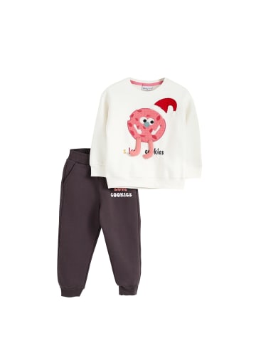 SOLANG Freizeitanzug in Offwhite Dunkelgrau