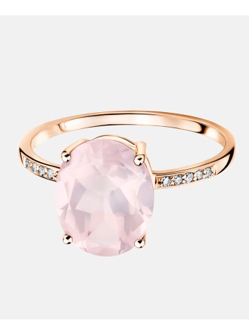 Diamant L'éternel Ring aus 375 Roségold mit Diamant