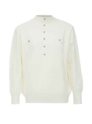 carato Damen Strickpullover in Wollweiss