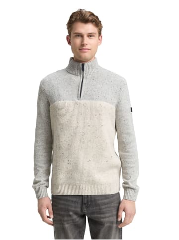 Tom Tailor Pullover STRUCTURED MIX KNIT TROYER in Mehrfarbig