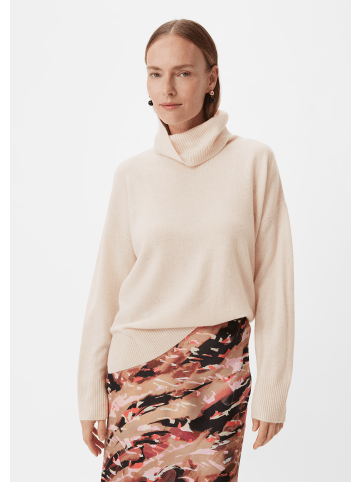 comma Strickpullover langarm in Beige