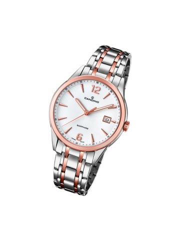 Candino Analog-Armbanduhr Candino Classic roségold, silber groß (ca. 41mm)