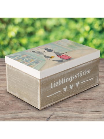 Mr. & Mrs. Panda Aufbewahrungsbox Panda Shopping Design ohne Spruch in Weiß