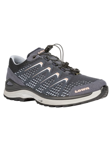 LOWA Outdoorschuh MADDOX GTX LO WS in stahlblau/lachs