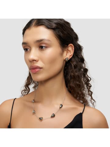 LIEBESKIND BERLIN Ohrstecker Metal Heart in bicolor silber/gold