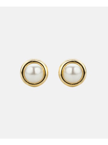 Diamant L'éternel Ohrringe aus 585 Gelbgold mit Perle