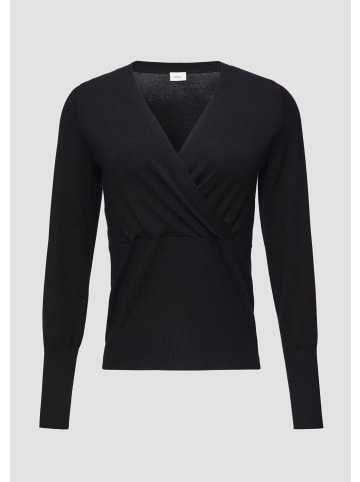 s.Oliver BLACK LABEL Strickpullover langarm in Schwarz