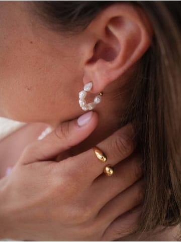 PURELEI Ohrringe Organic Pearl in Rosegold