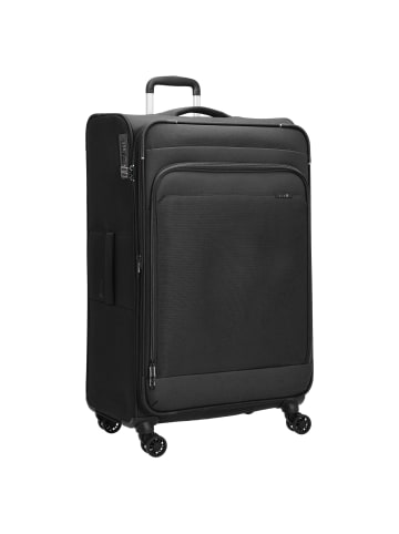 D&N Travel Line 9504 - 4-Rollen-Trolley L 76 cm erw. (dark red) in schwarz