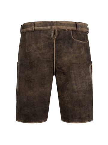 KRÜGER Lederhose Antonio in dunkelbraun