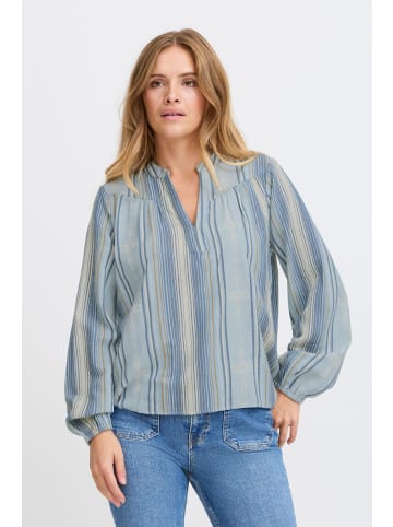 PULZ Jeans Langarmbluse in Blau