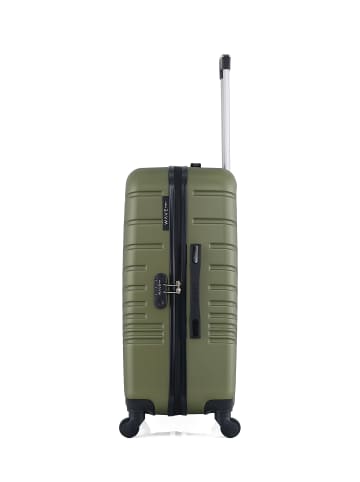 WAVE PARIS Mittelgroßer Hartschalenkoffer TIGRE in Khaki (64L)