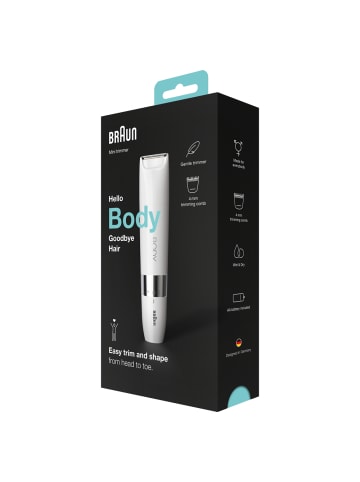 Braun Elektrische Rasierer "Body Mini Trimmer BS1000" in Weiß