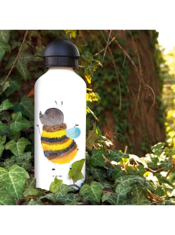 Mr. & Mrs. Panda Kindertrinkflasche Hummel flauschig ohne Spruch in Weiß