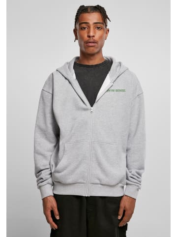 9N1M SENSE Zip-Kapuzenpullover in heather grey