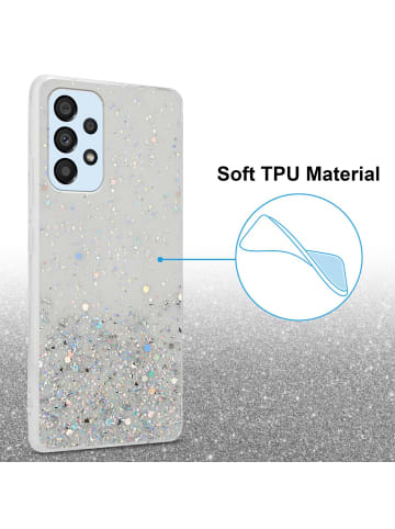 cadorabo Hülle für Samsung Galaxy A33 5G Glitter in Transparent mit Glitter