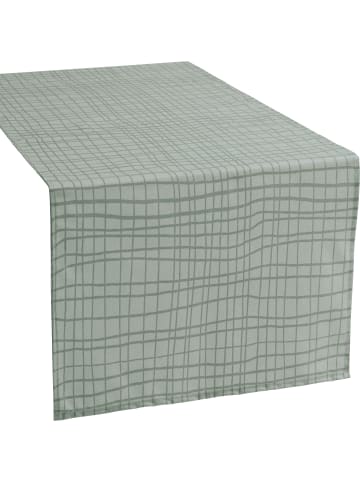 REDBEST Baumwollmischung Tischläufer Pasadena in salbei