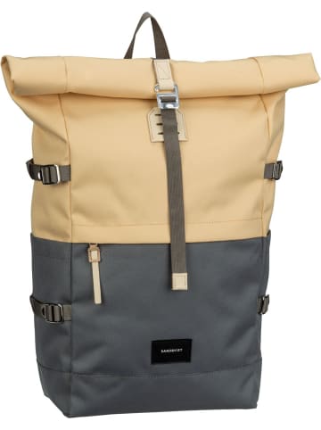 SANDQVIST Laptoprucksack Bernt Rolltop Backpack in Multi Wheat