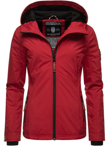 Marikoo Übergangsjacke Brombeere in Dark Red