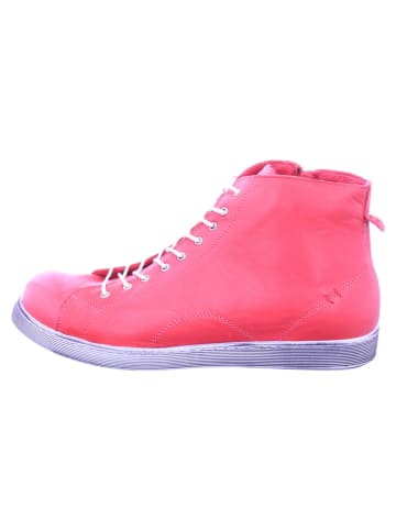 Esgano Damenschnürrstiefel kalt flach in Pink