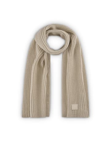 Codello Schal in weicher Wollmischung aus Rippenstrick in Beige
