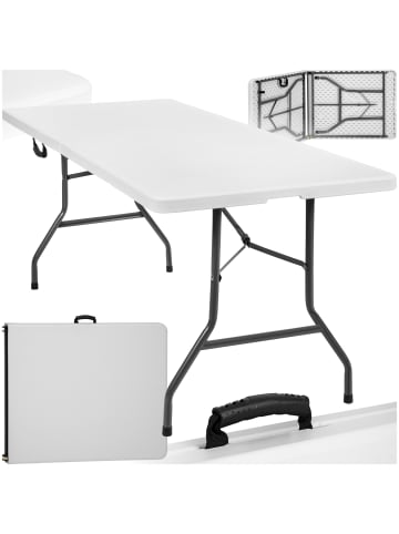 tectake Campingtisch  183 x 76 x 74 cm, weiß
