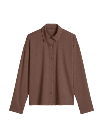 Marc O'Polo Hemd Loungewear-Styles in chocolate brown melange