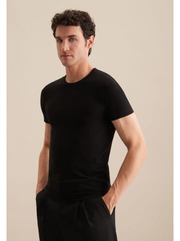 Seidensticker T-Shirt Regular in Schwarz