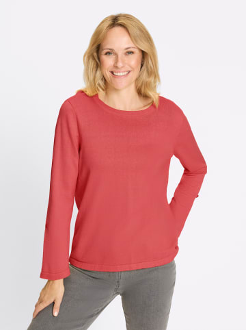 Sieh an! 3/4 Arm-Pullover in koralle