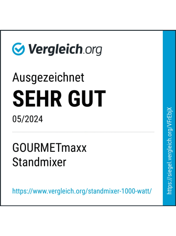Gourmet Maxx Mixer Mr. Magic 4-tlg. 400W schwarz/silber Silberfarben