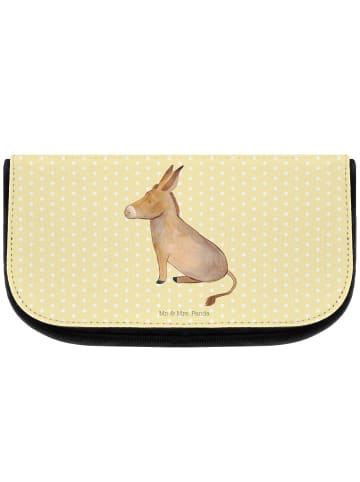 Mr. & Mrs. Panda Kulturbeutel Esel ohne Spruch in Gelb Pastell