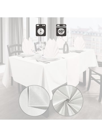 REDBEST Jacquard, Baumwollmischung, Gewebt Mitteldecke Alcona in weiß