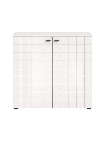 xonox.home Sideboard (B/H/T): 138x86x37 in weiß Hochglanz und weiß NB