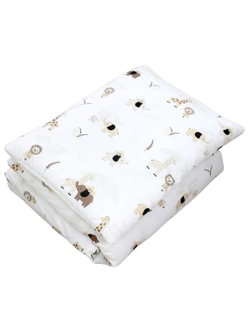 TupTam Kinder Bettdecken Set Gemustert in beige