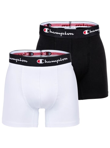 Champion Boxershort 2er Pack in Weiß/Schwarz