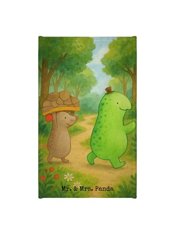 Mr. & Mrs. Panda Kinderhandtuch Schildkröte Maus Design ohne Spruch in Weiß