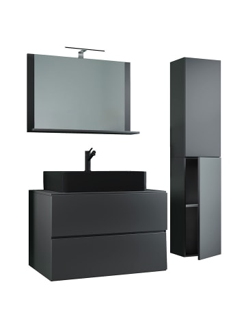 ebuy24 Badmöbelset LendasLBL anthrazit anthrazit 114 x 52 cm