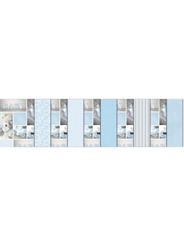 Buntpapierfabrik Ludwig Bähr Fotokarton Anton blau 300g/qm 49,5x68cm Packung mit 10 Bogen 6 Motive ...