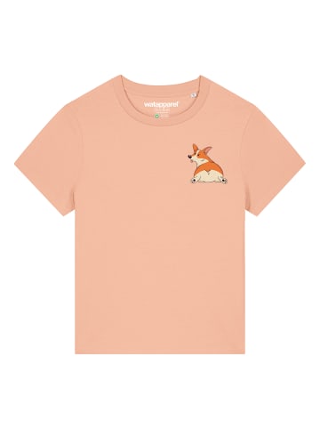 wat? Apparel T-Shirt Corgi in Fraiche Peche