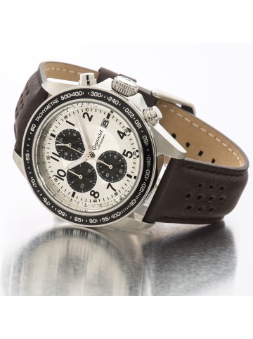 Gigandet Quarzuhr Chronograph "RACETRACK" in Braun/Silber/Schwarz