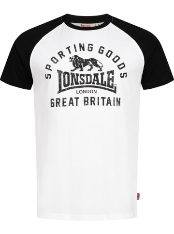 Lonsdale T-Shirt "Trenance T-Shirt Normale Passform" in Weiß
