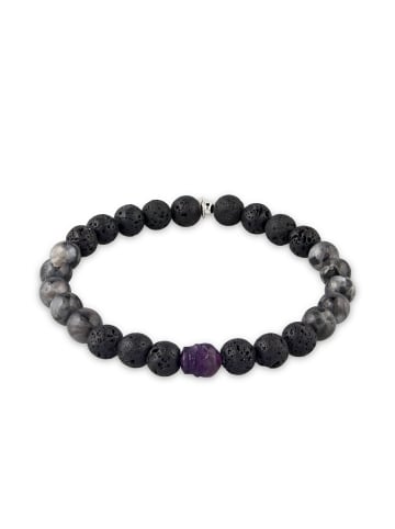 KUZZOI Armband 925 Sterling Silber in Schwarz