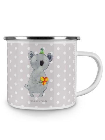 Mr. & Mrs. Panda Campingtasse Koala Geschenk ohne Spruch in Grau Pastell