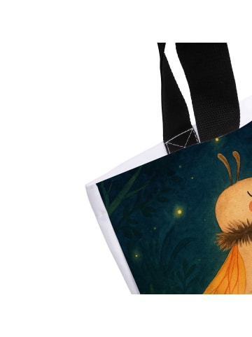 Mr. & Mrs. Panda Strandtasche Glühwürmchen Design mit Spruch in Weiß