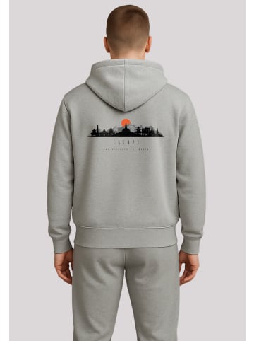 F4NT4STIC Hoodie Escape Discover the World Asian Town in grau meliert
