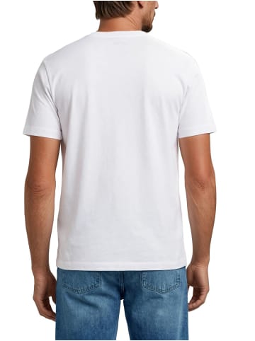 Mustang T-Shirt Basic Print Tee in Weiß