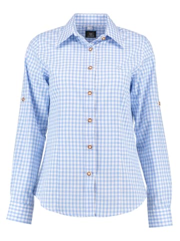 OS-Trachten Bluse Qorru in hellblau/bleu