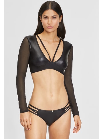 JETTE Mesh-Top in schwarz