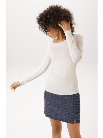 Aniston CASUAL Langarmshirt in wollweiß